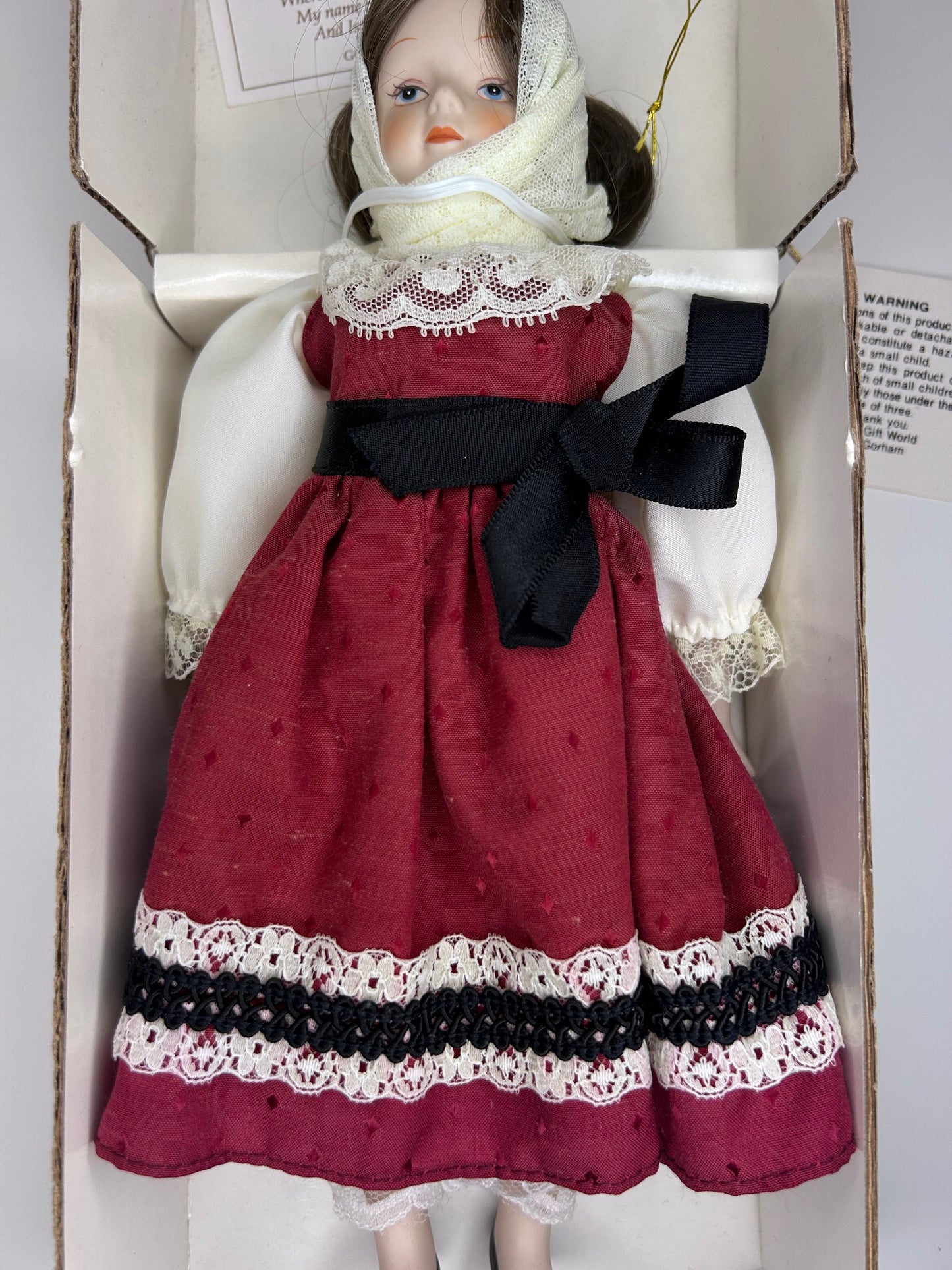 Gorham Around the World Doll Israel Miriam Vintage 1985