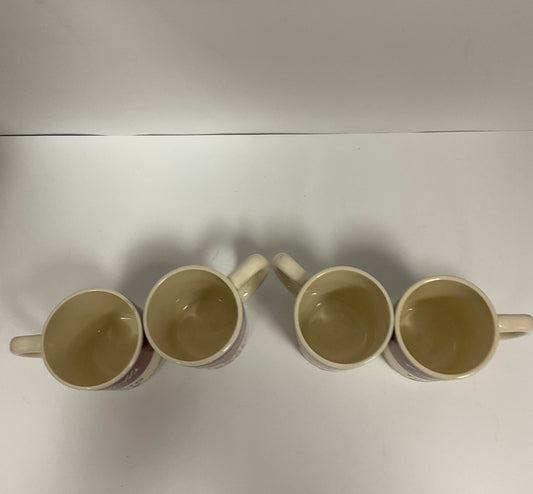 Campbells Tomato Soup Can Style Vintage Ceramic Mugs Coffee Cups Set of Four Quantity 4. Not in original box or packaging