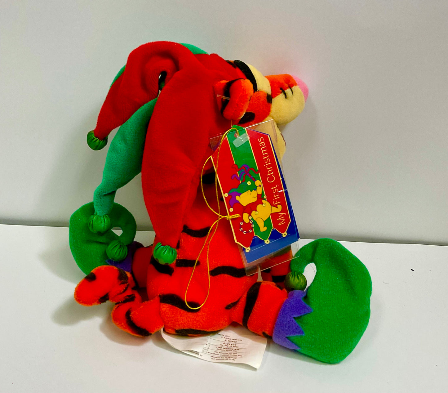 Tigger My First Christmas Vintage Winnie the Pooh & Friends Holiday Mini Beanbag Beanie Plush Disney Collectible