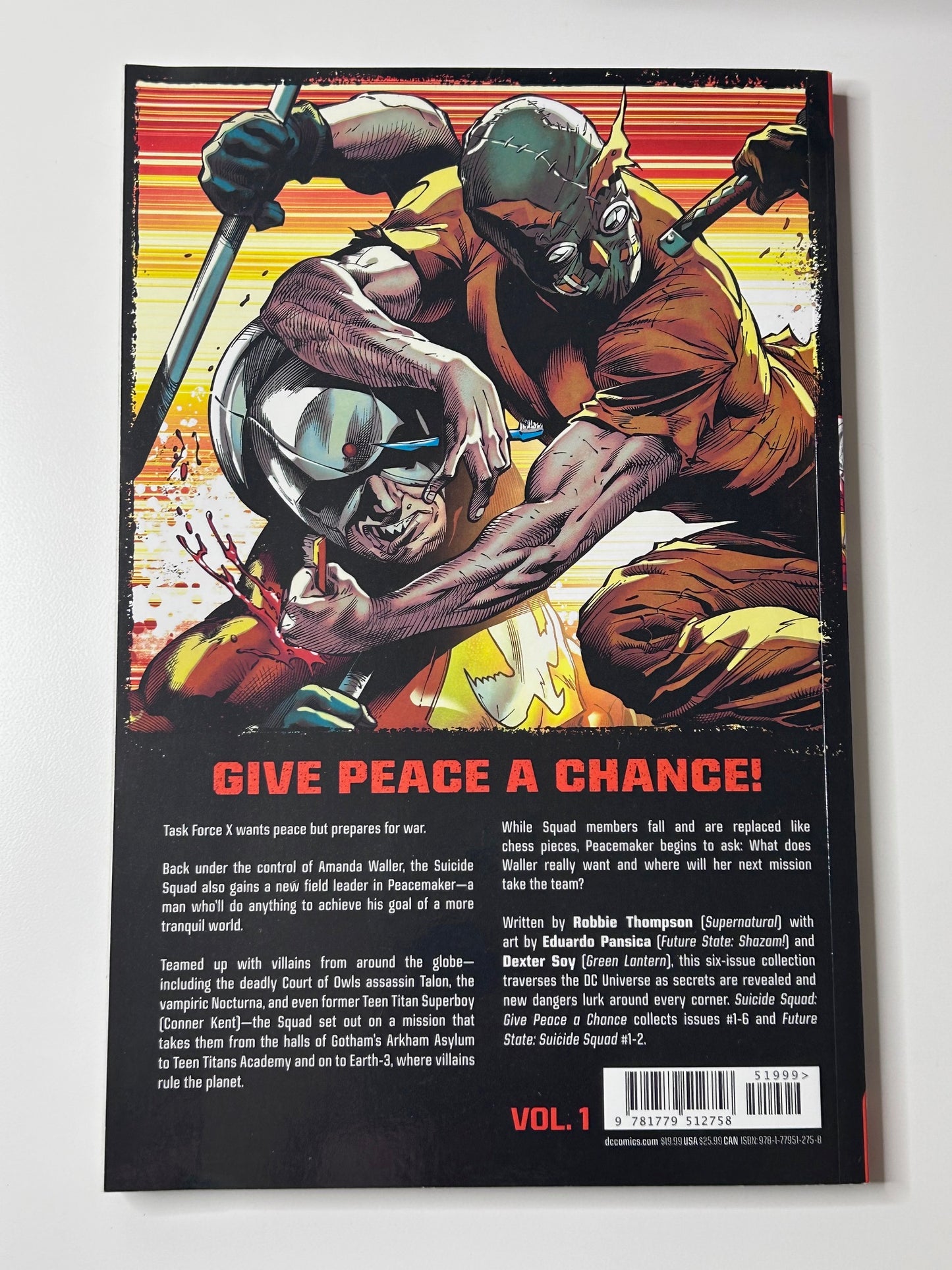 Suicide Squad Volume 1 Give Peace a Chance DC Comics Paperback Comic Book Nov 2021