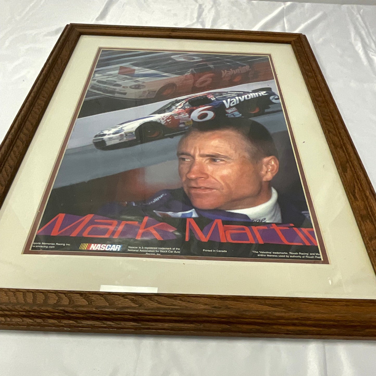Mark Martin #6 14x20 Framed Picture NASCAR Racing Sports Memorabilia