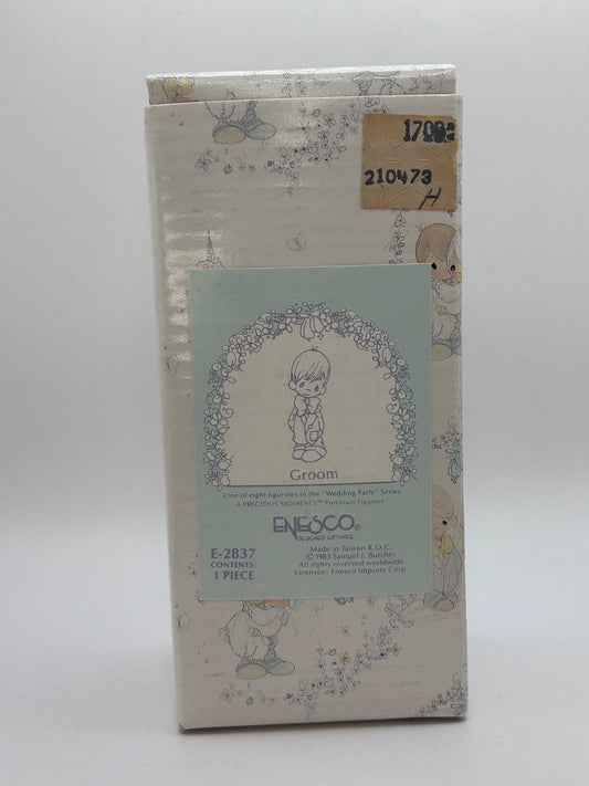 Precious Moments Vintage 1983 "Groom" Hand-Painted Porcelain Collectible Figurine