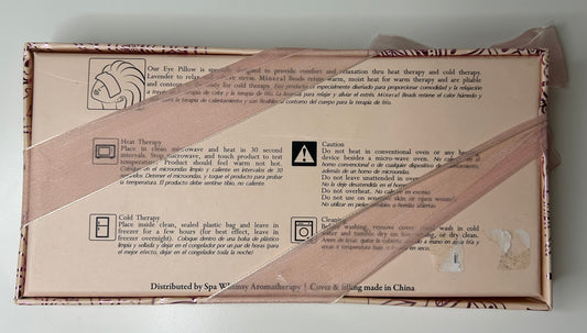 Spa Whimsy Lavender Aromatherapy Eye Pillow New