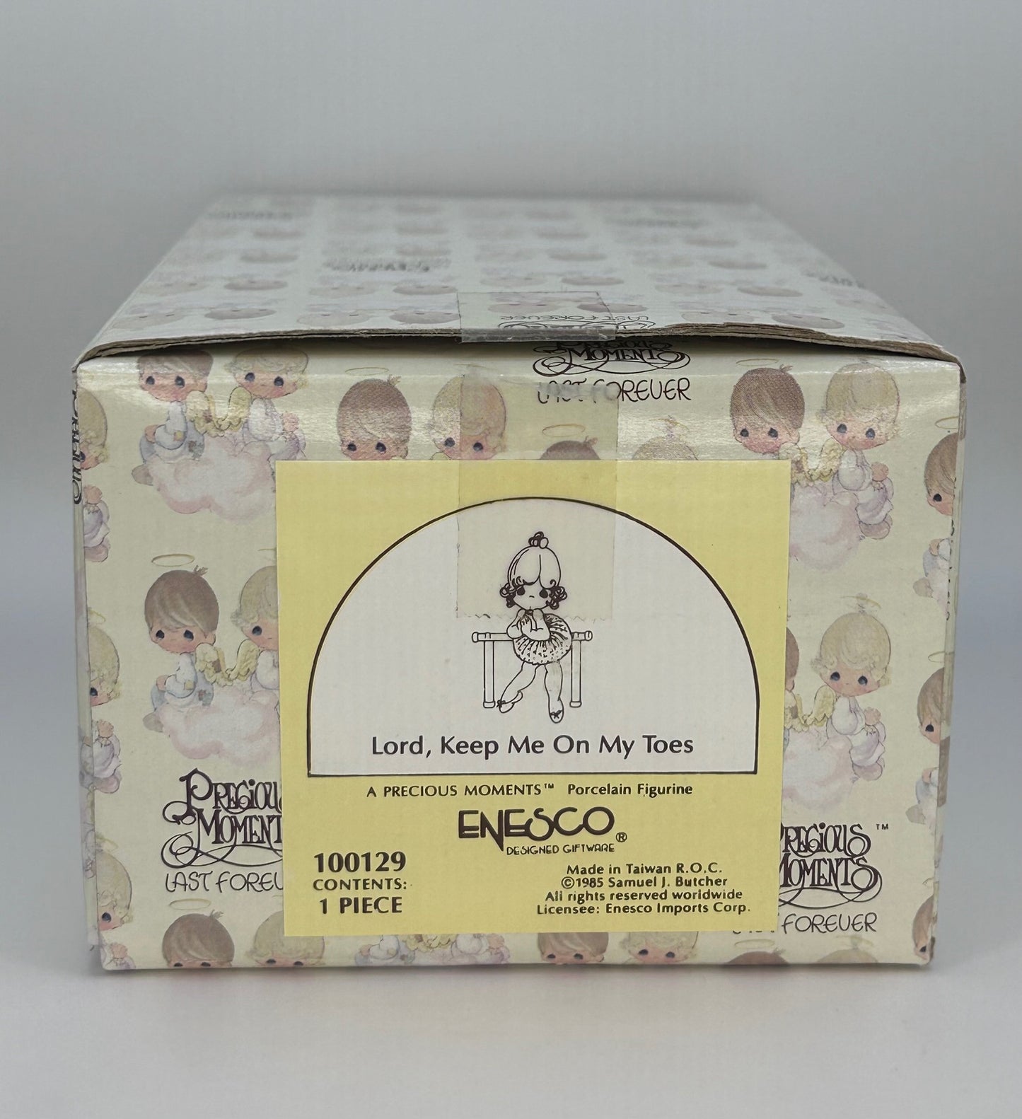Precious Moments Vintage 1985 Lord Keep Me On My Toes Figurine New Original Box
