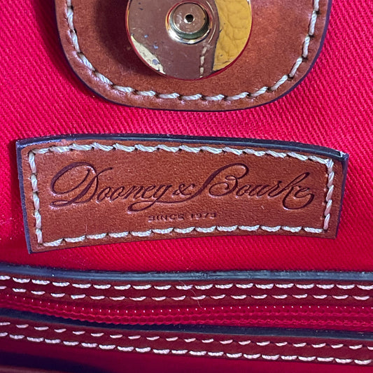 Dooney & Bourke Yellow Leather Shoulder Tote Handbag Excellent Condition