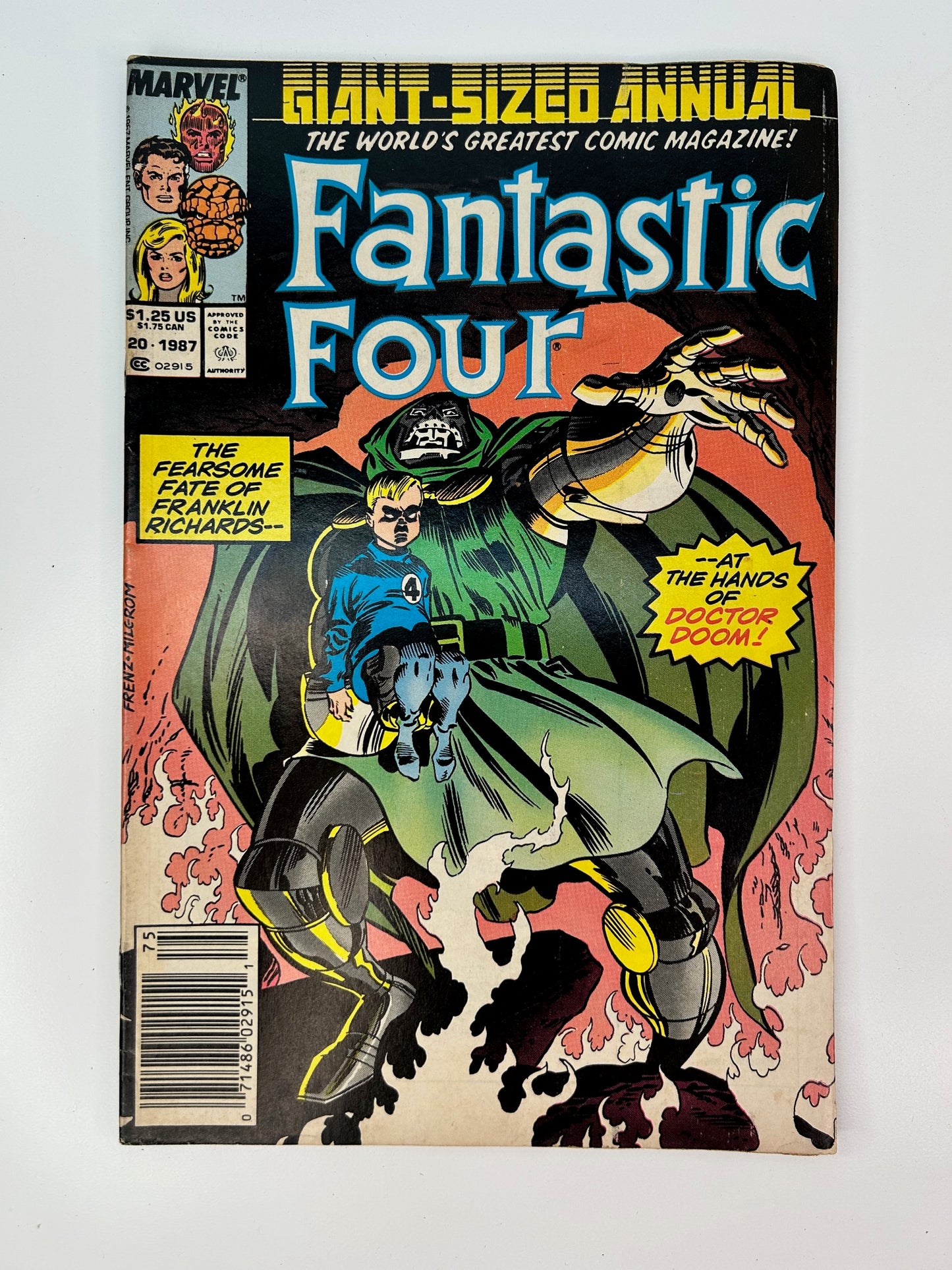 Fantastic Four Giant-Sized Annual #20 Vintage April 30 1987 Marvel Group Comic Book