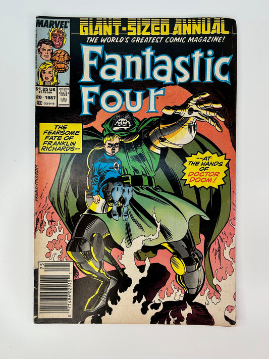 Fantastic Four Giant-Sized Annual #20 Vintage April 30 1987 Marvel Group Comic Book