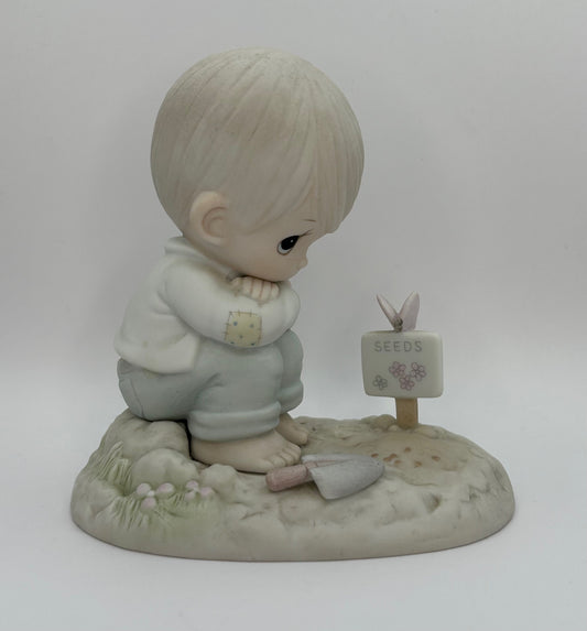 Precious Moments Vintage 1987 Members Only Figurine In His Time New in Box Tags Mint