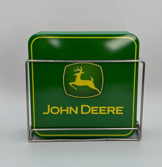 John Deere 4 Piece Coaster Set by Tin Box Company Brand New