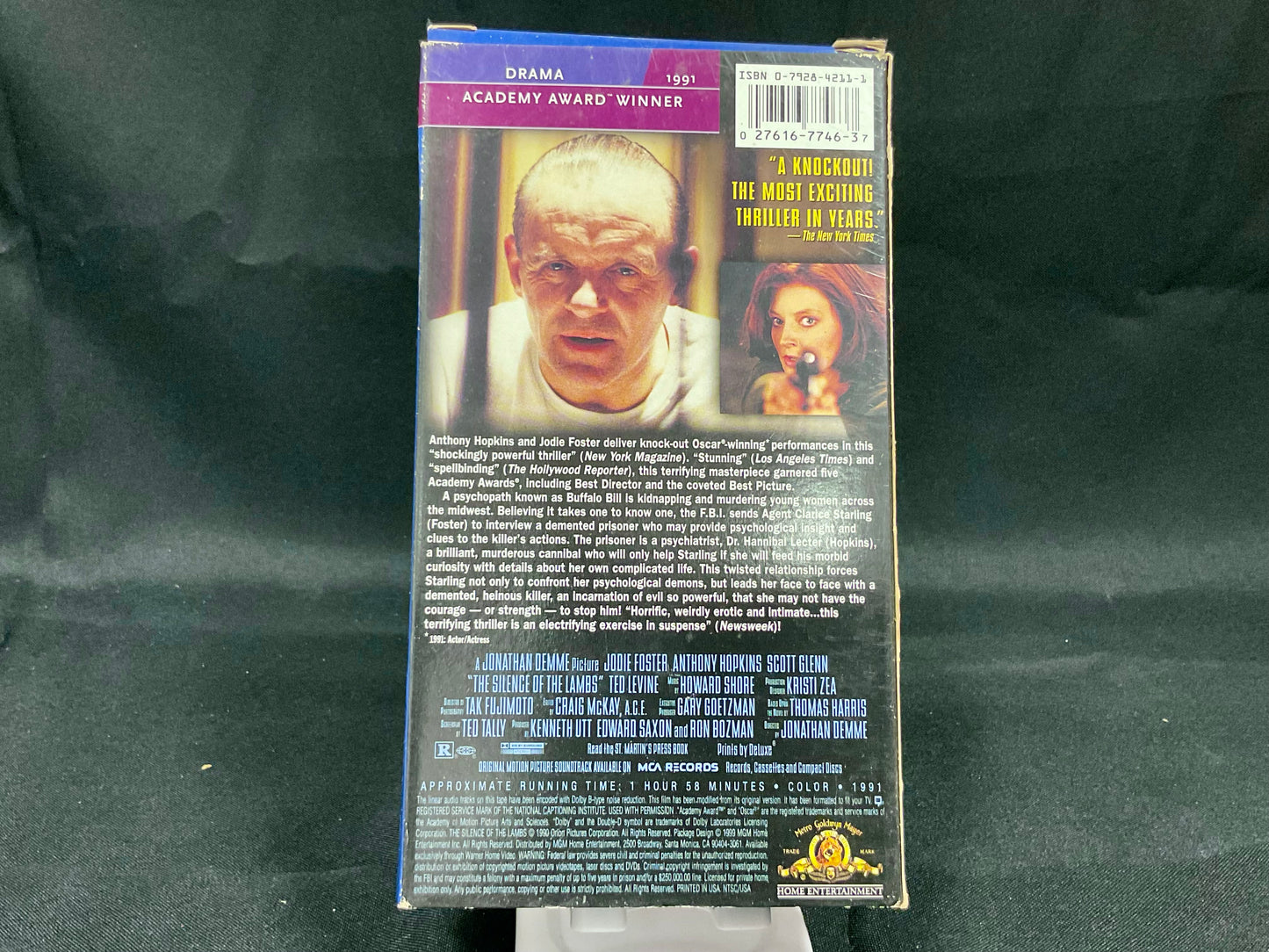 Silence of the Lambs Vintage 1991 VHS Tape MGM UNSEALED UNTESTED