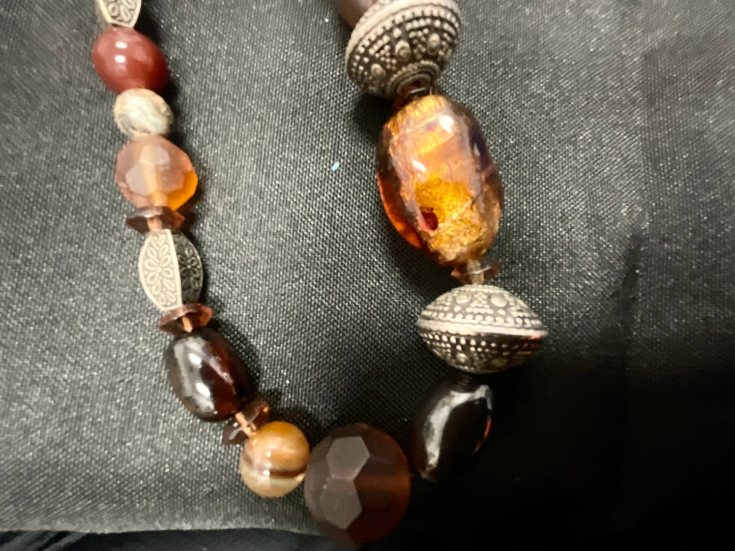 Multicolor Beaded Choker Fashion Jewelry Necklace