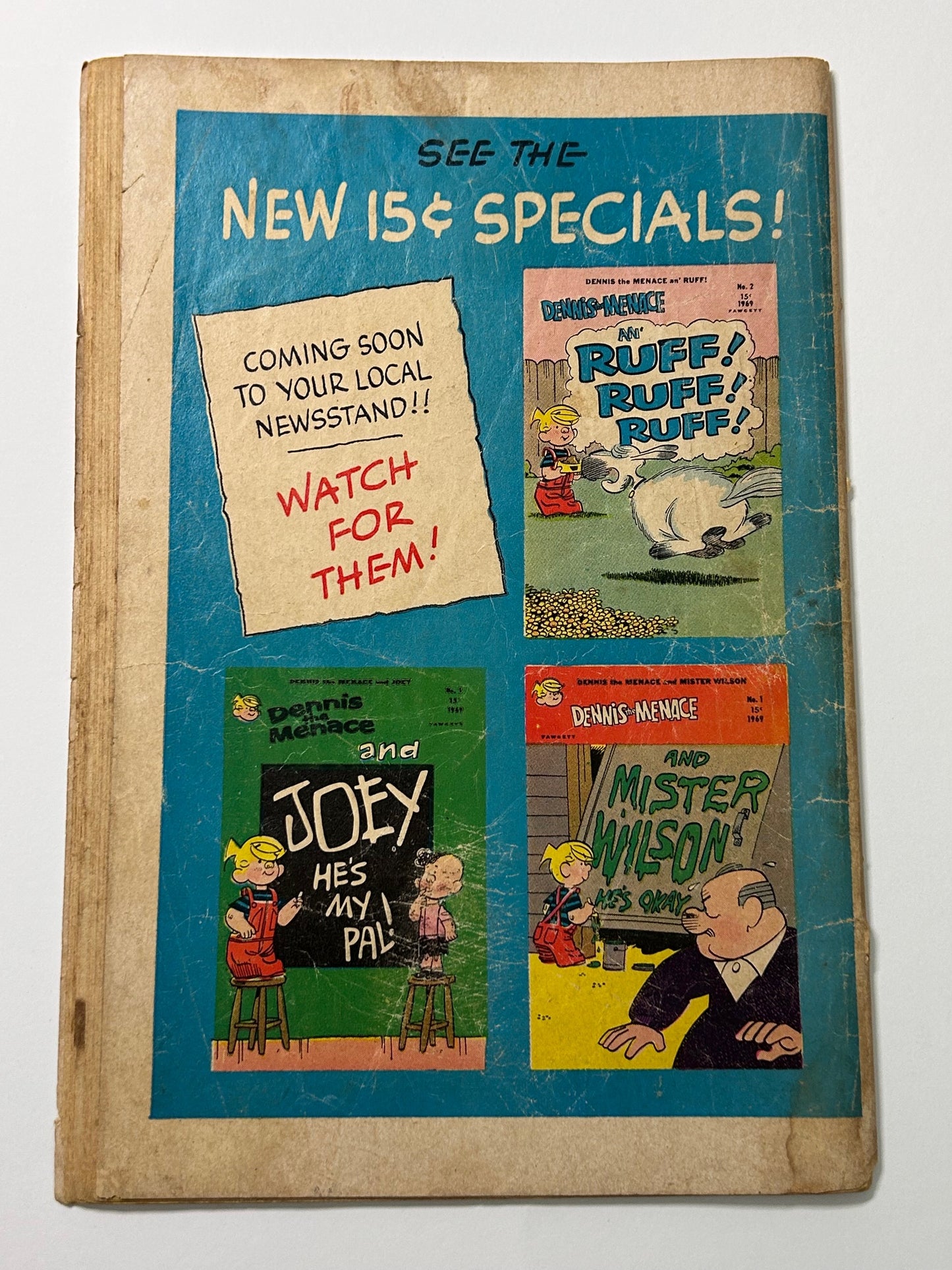 Dennis the Menace an' Ruff! Ruff! Ruff! #2 Vintage 1969 Fawcett Comic Book