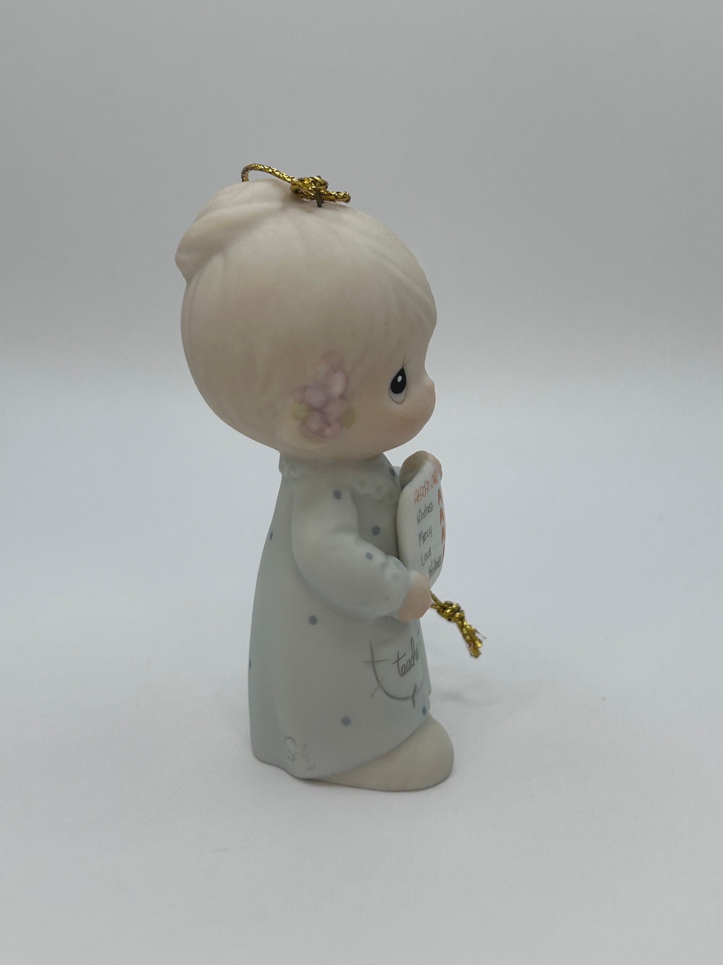 Precious Moments Vintage 1995 You're 'A' Number One In My Book Teacher Ornament