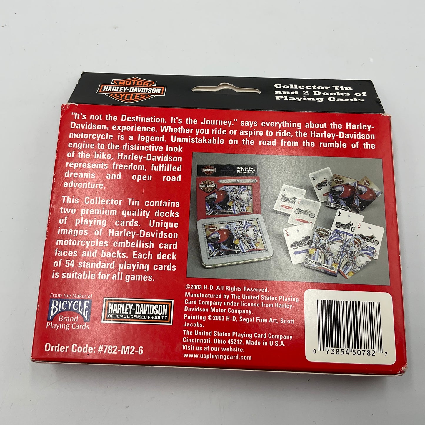 Harley Davidson Playing Cards Collectors Tin New Unopened