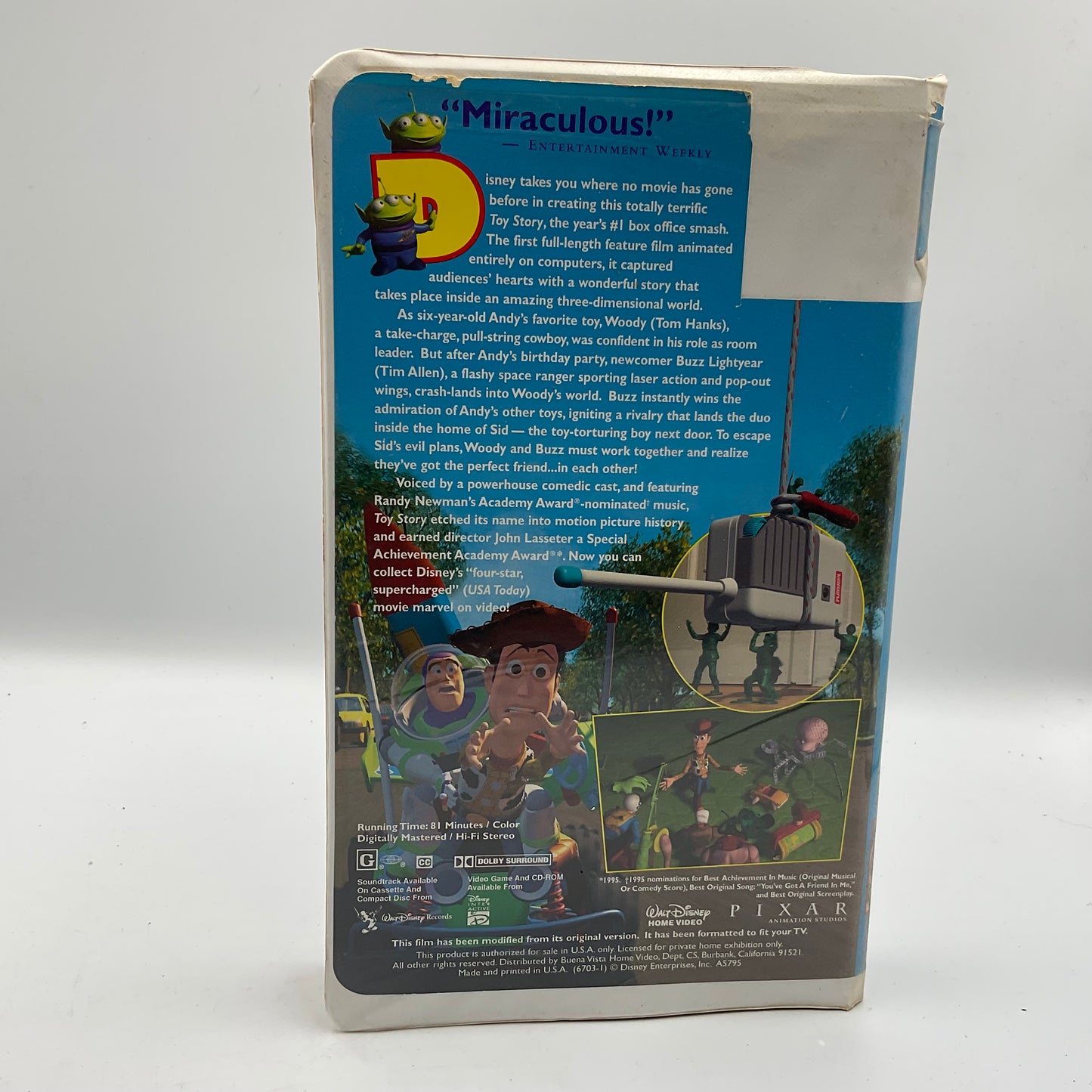 Disney’s Toy Story VHS Tape