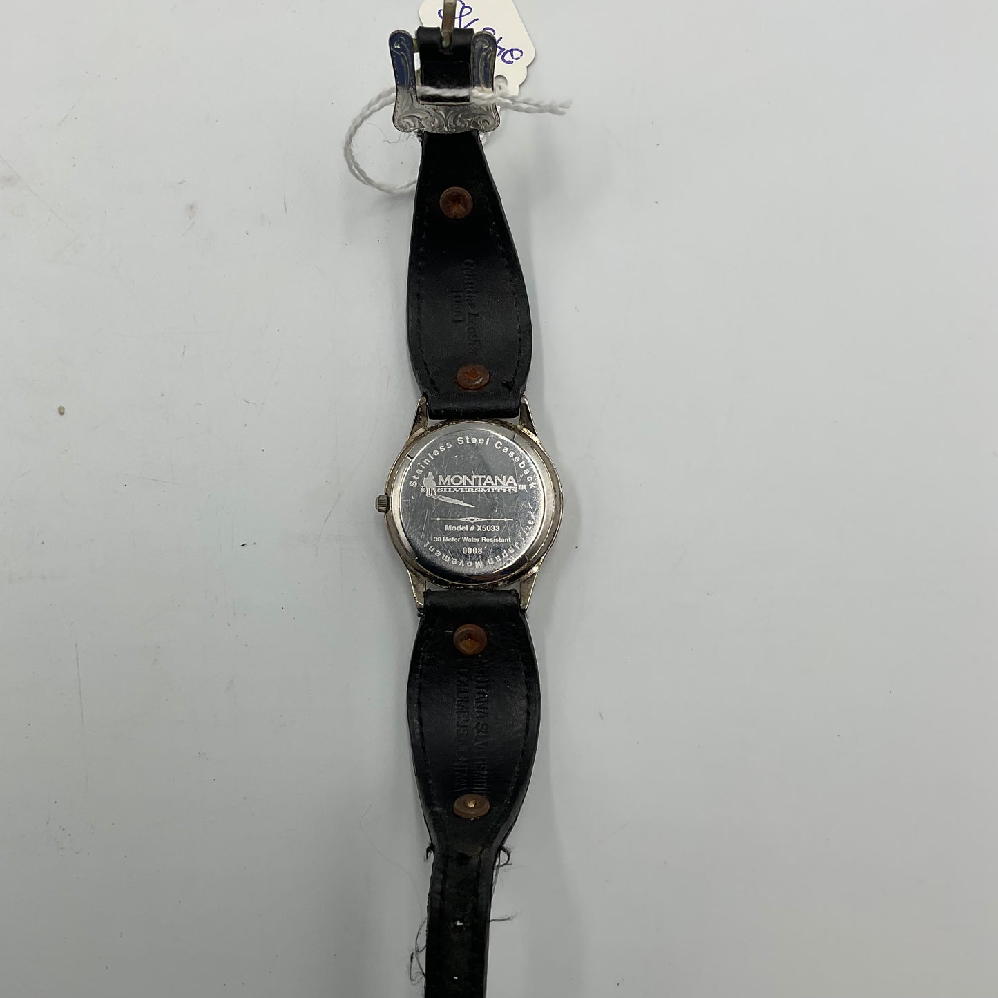 Montana Silversmiths Aztec Silver Gold Black Leather New Battery