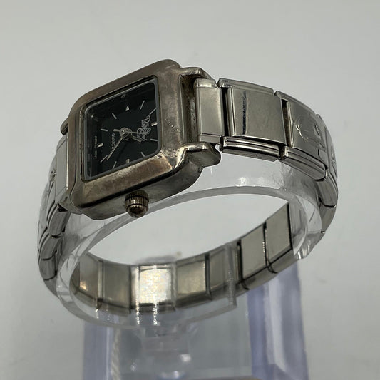 Pampered Chef Square Stainless Steel Quartz Analog Watch Working New Battery