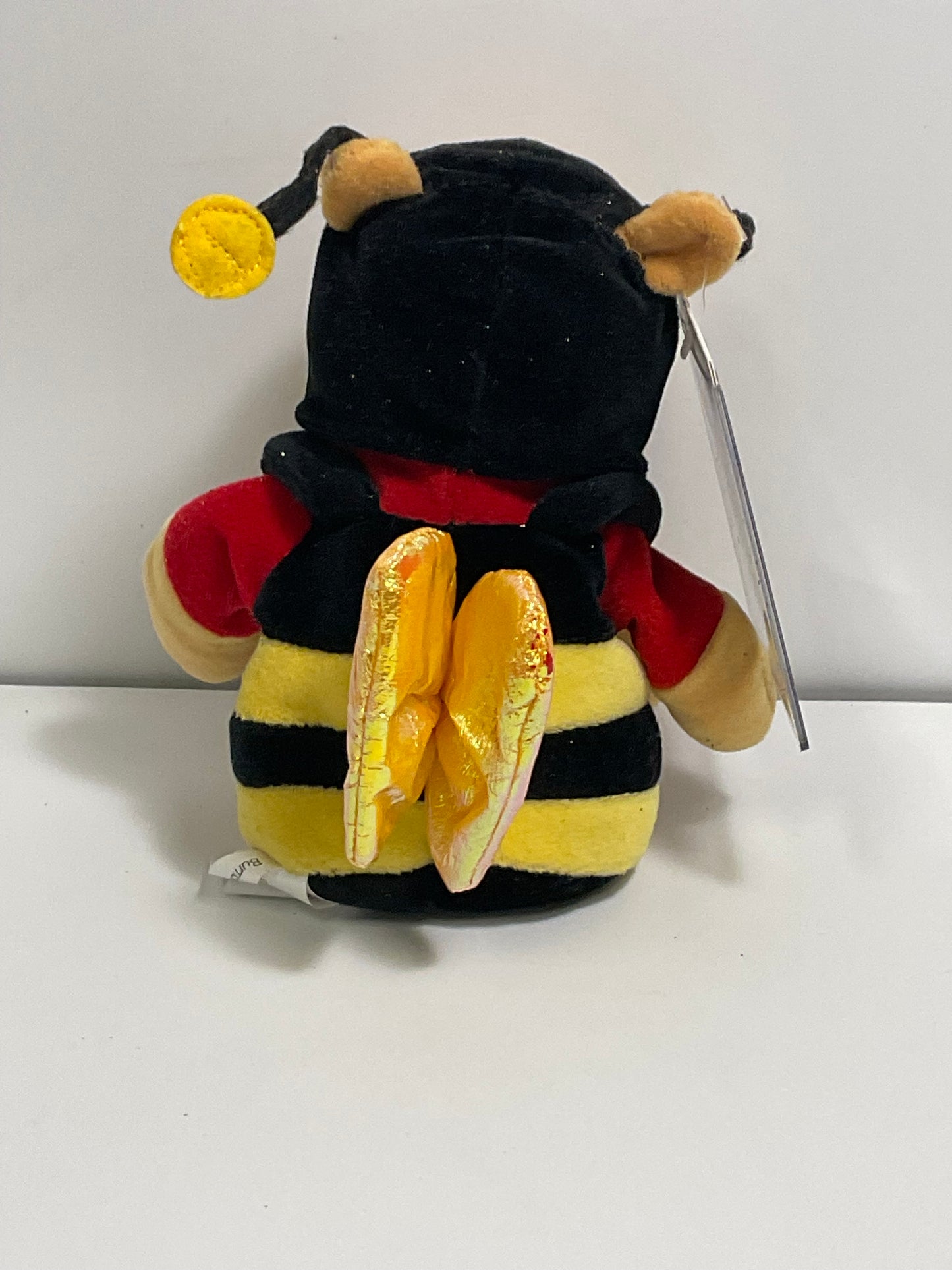 Bumble Bee Winnie the Pooh Bear Vintage Mini Beanbag Beanie Plush Disney Store Collectible