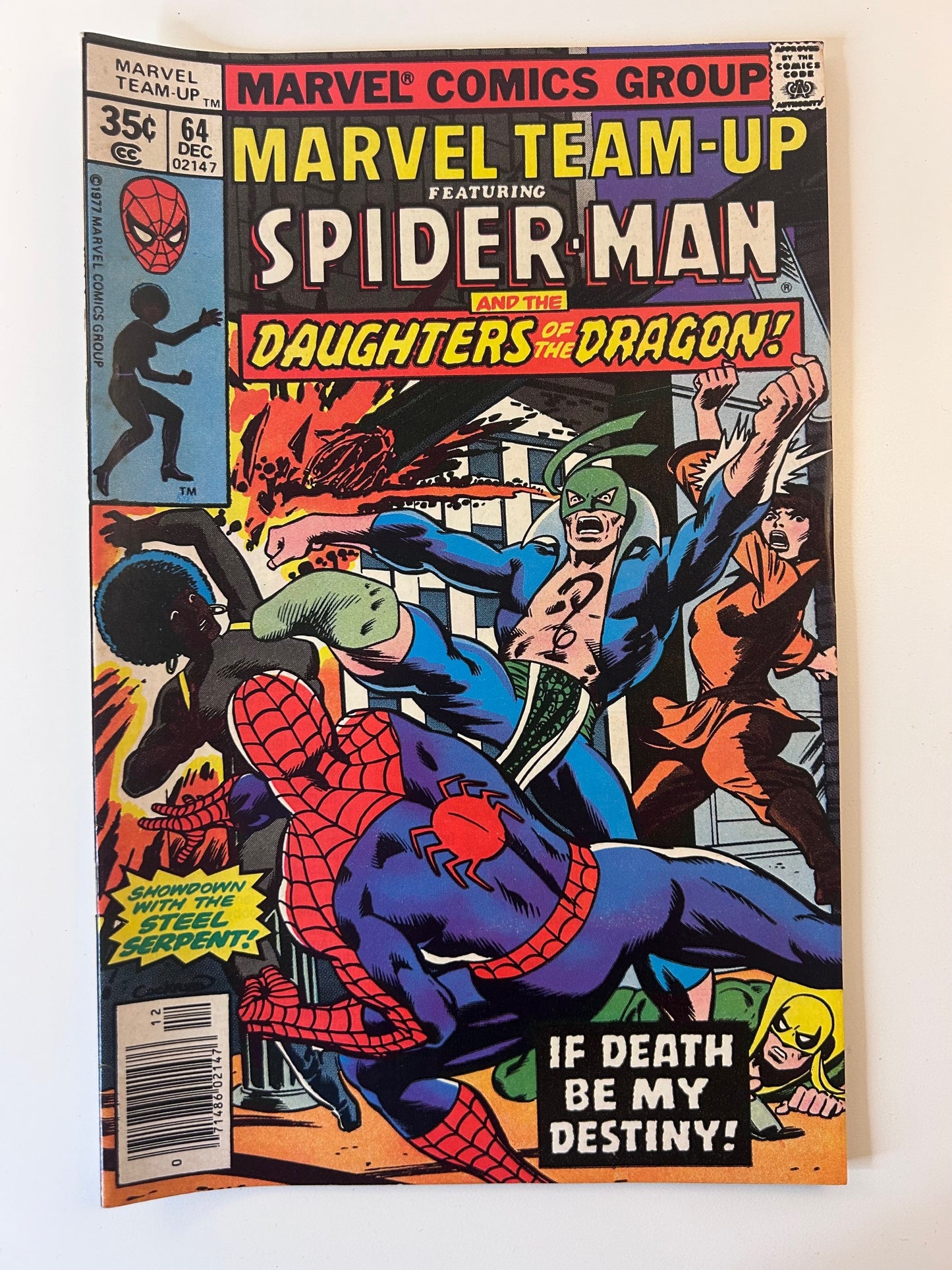Marvel Team-Up #64 Spider-Man and Daughters of Dragon Vintage 1977 Comic Book