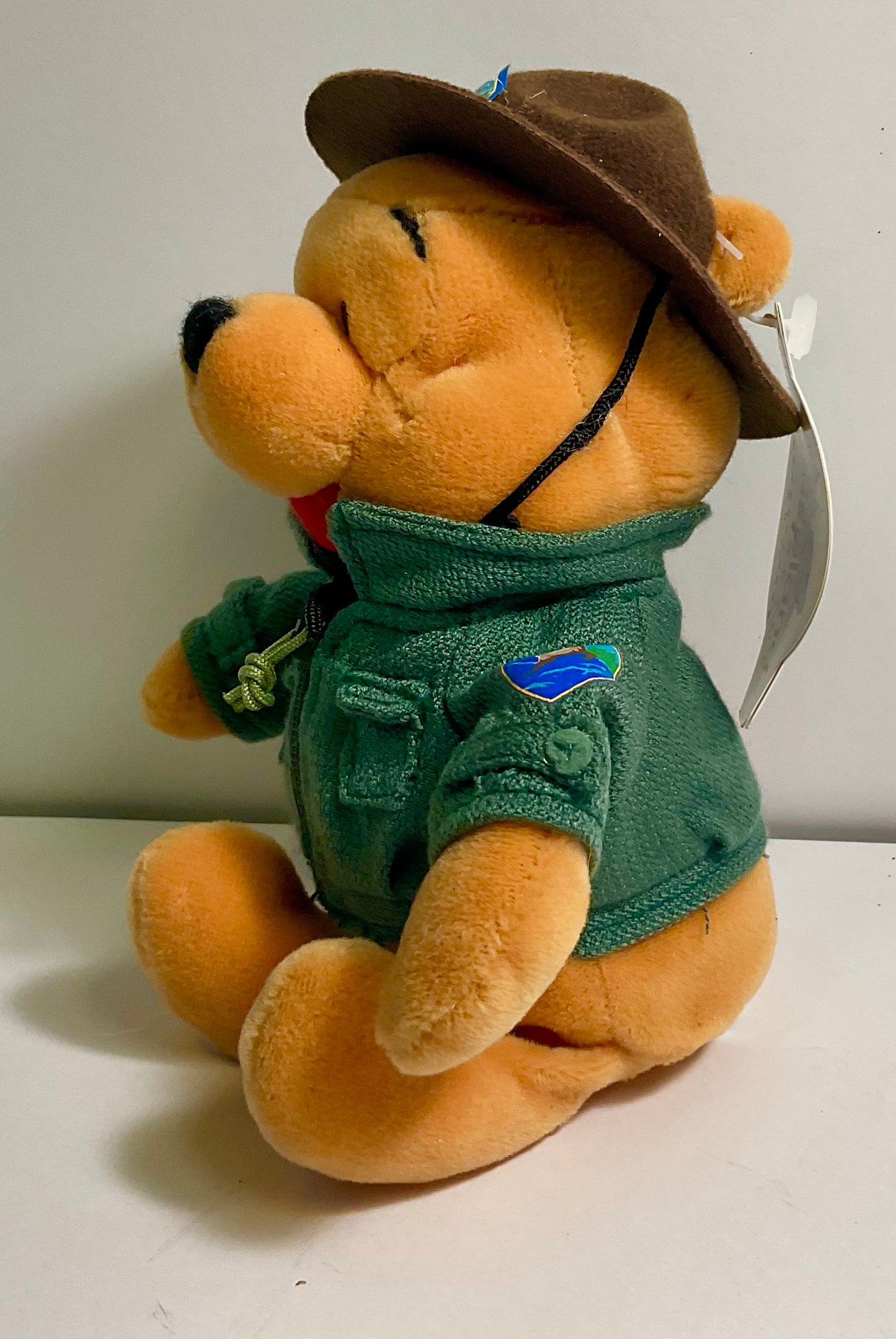 Winnie the Pooh Park Service Forest Ranger Vintage Mini Beanbag Plush Disney Collectible