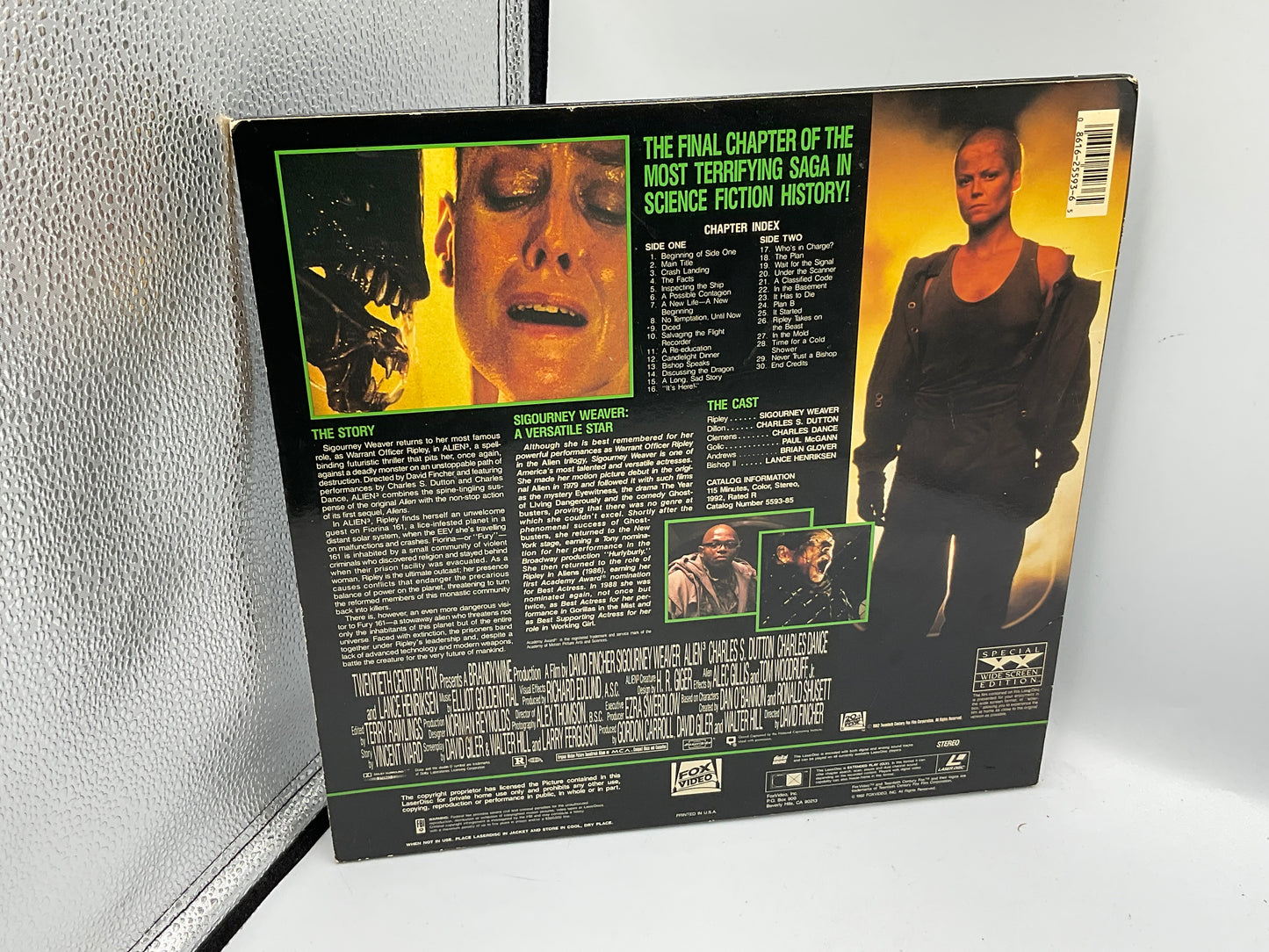 Alien 3 Laserdisc Special Widescreen Edition 1992 Fox Video