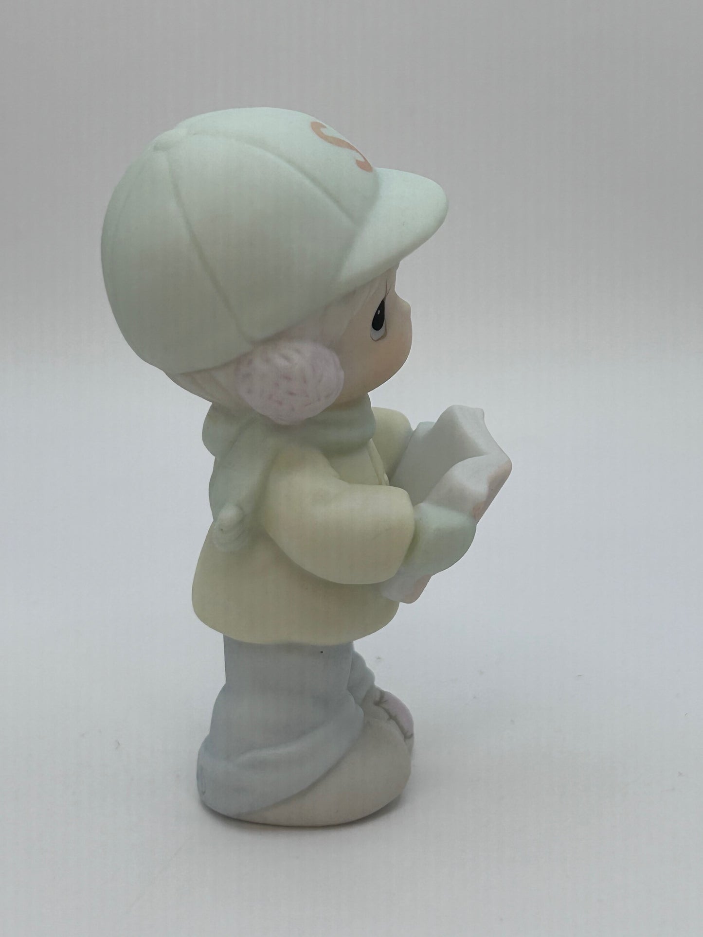 Precious Moments Vintage 1992 Sugar Town Philip Boy Carolling Figurine