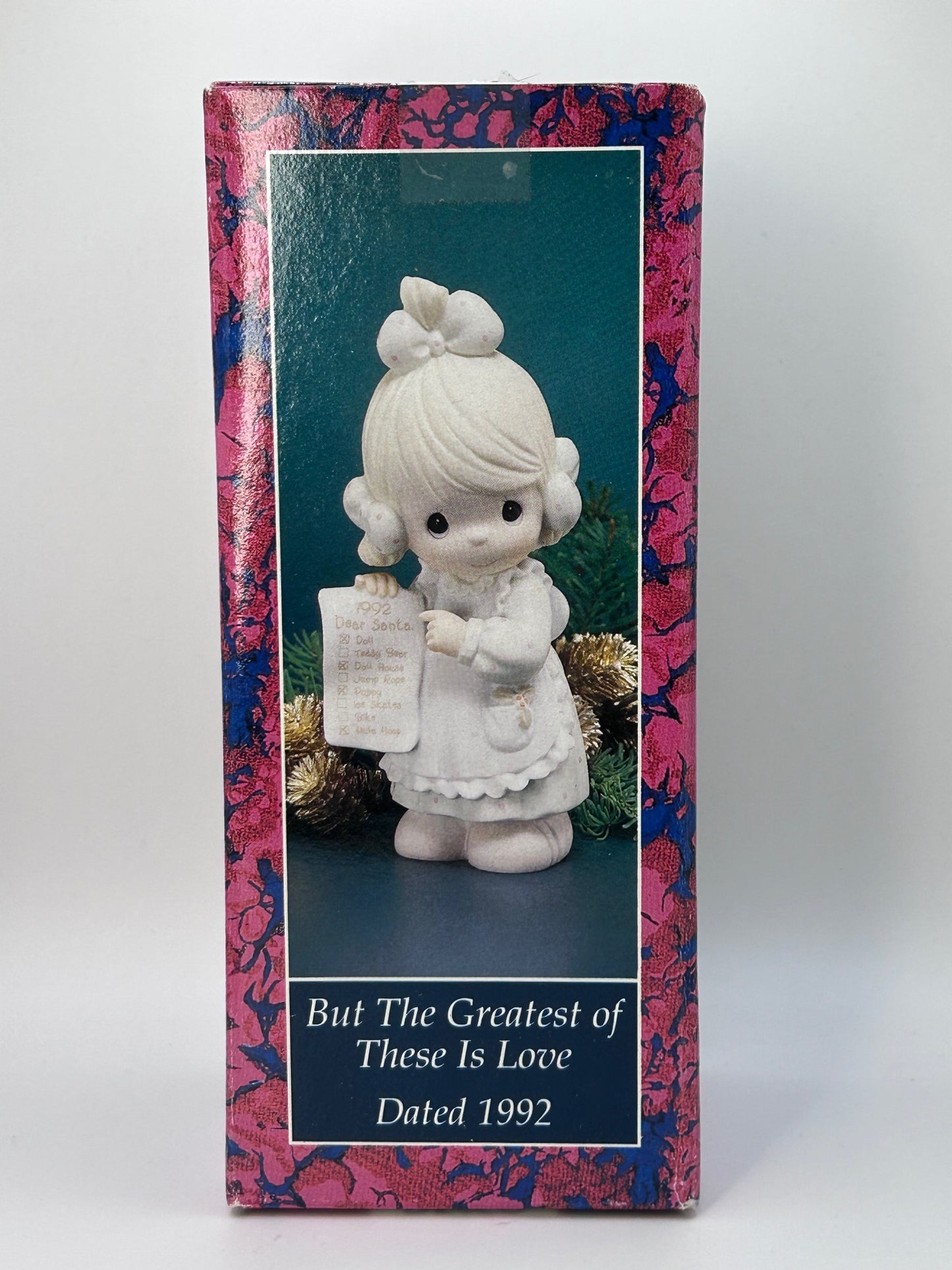 Precious Moments Vintage 1992 But The Greatest of These Is Love Figurine