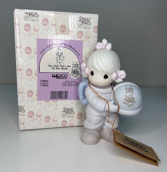 Precious Moments Vintage 1992 Symbol of Membership The Club That's Out of This World New