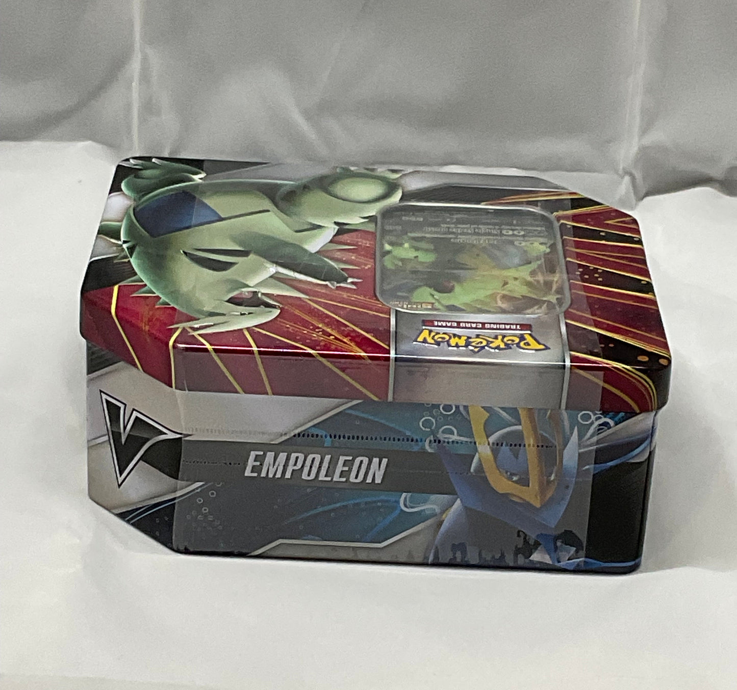 Pokemon Tyranitar V Strikers TCG Tin 5 Booster Packs Rare Foil Trading Card Game New Factory Sealed