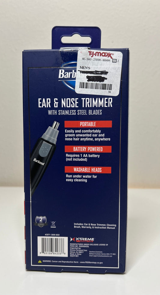 Barbasol Battery Powered Electric Ear and Nose Trimmer
