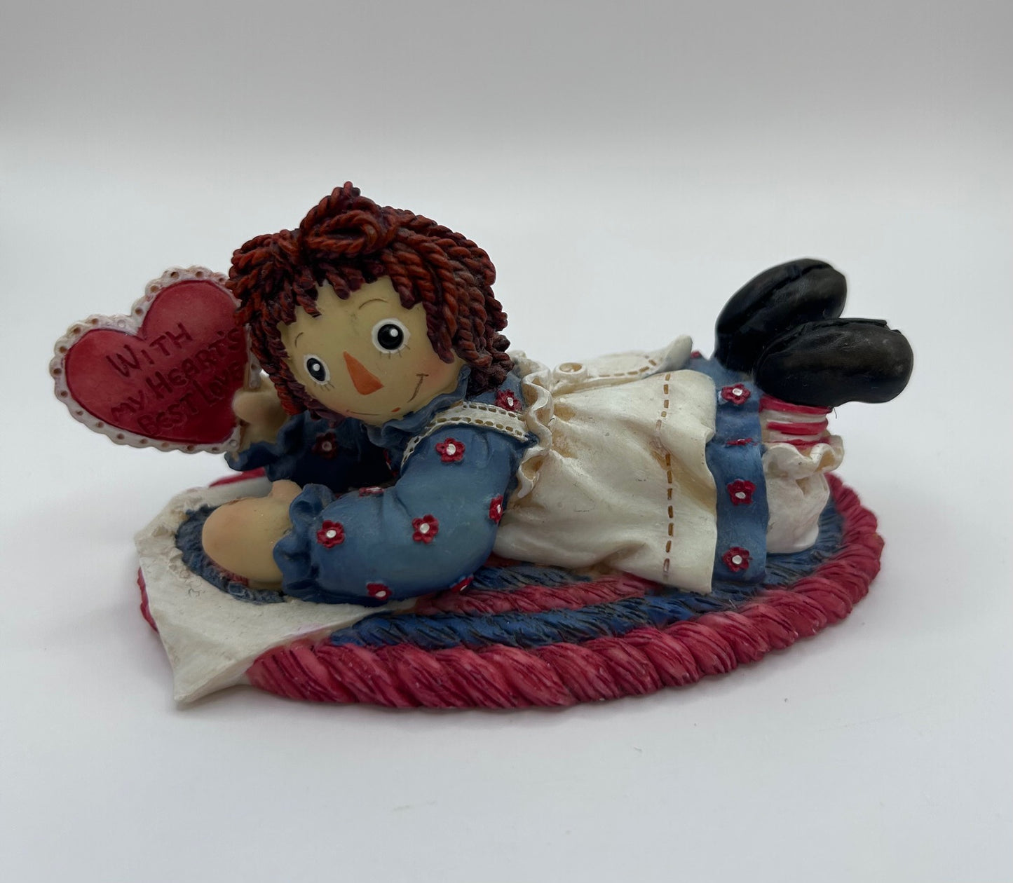 Raggedy Ann & Andy For You With My Heart’s Best Love Vintage Figurine