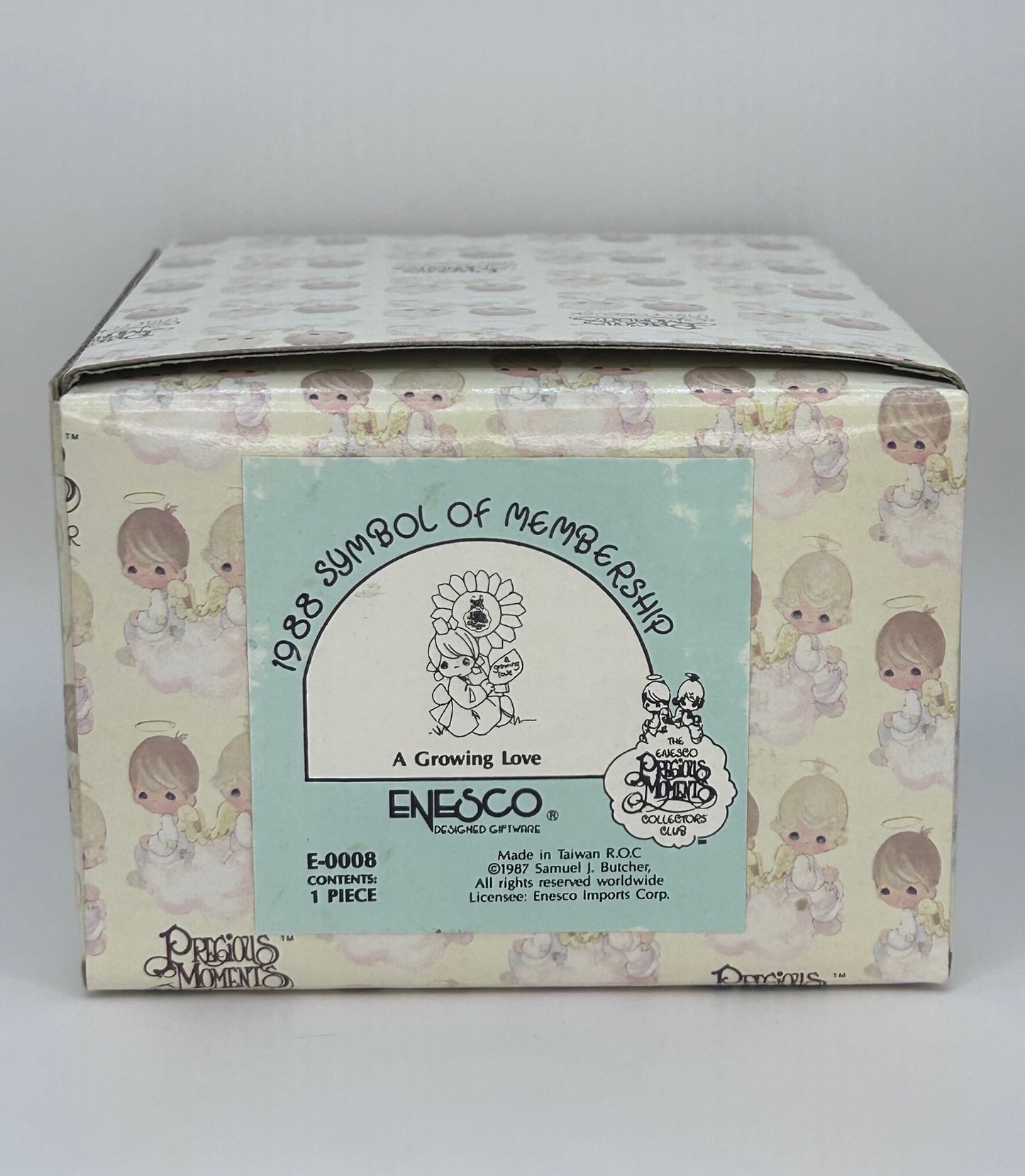 Precious Moments Vintage 1988 Symbol of Membership A Growing Love Orig Box