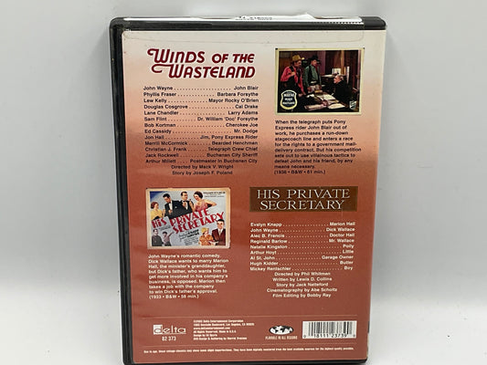 John Wayne: Winds of the Wasteland + His Private Secretary DVD Sealed