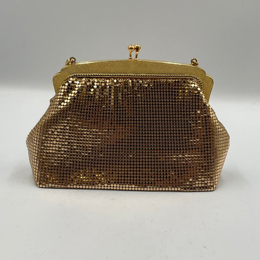 Oroton Goldtone Metal Mesh Evening Bag