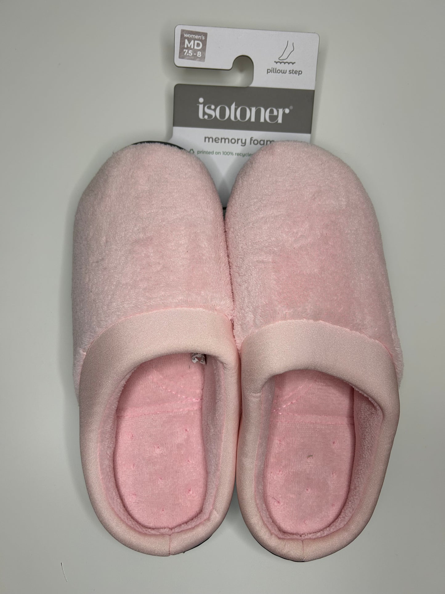 Isotoner Women's Pink Slippers-Medium
