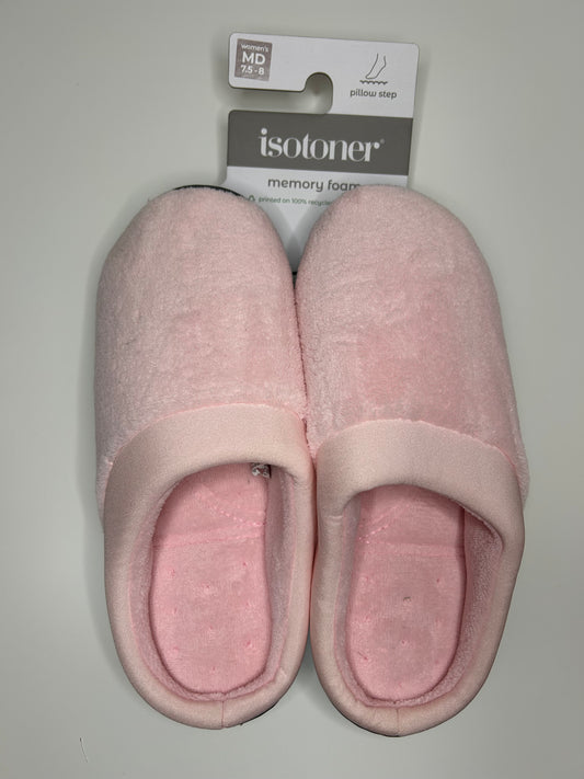Isotoner Women's Pink Slippers-Medium