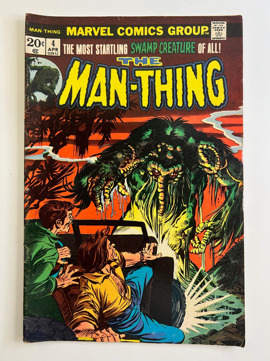 The Man-Thing #4 Vintage 1974 Marvel Group Comic Book