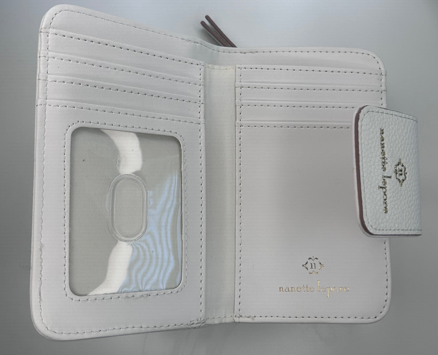 Nanette Lepore White Off White Cream Wallet Clutch New Unused No Box