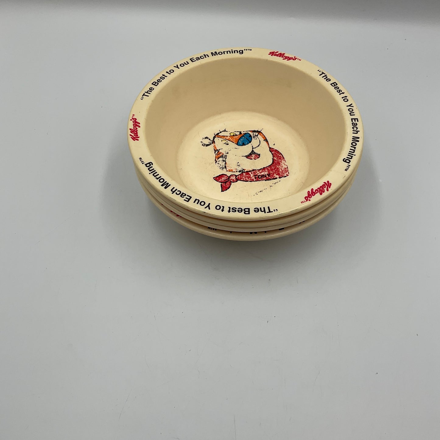 Vintage 1995 Kellogg’s Plastic Cereal Bowls Set of 4
