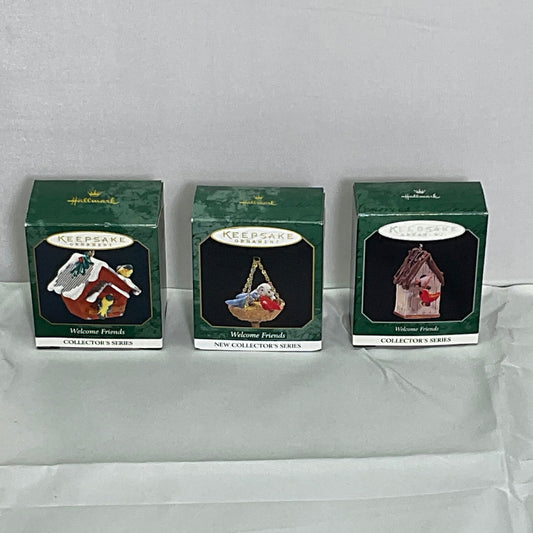 Keepsake Hallmark Ornament "Welcome Friends" Series Complete w/Boxes