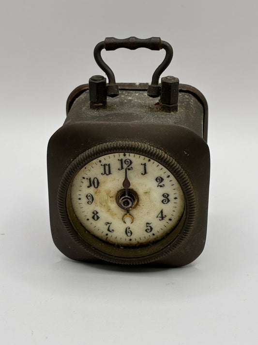 Brevete Antique Vintage 1860s French Tabletop and Carriage Alarm Clock