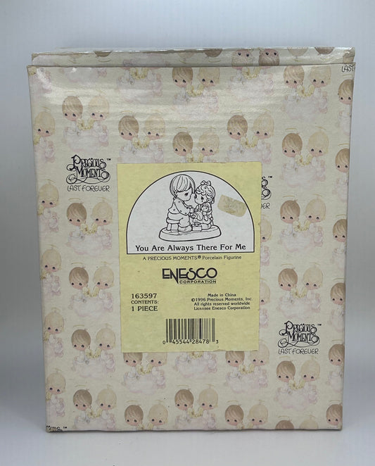 Precious Moments Vintage 1996 You Are Always There For Me Figurine Orig Box