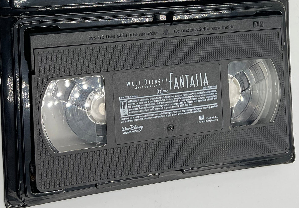 Walt Disney’s Masterpiece Fantasia Black Box VHS Video Tape Vintage Movie Original Case