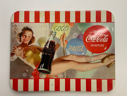 Coca-Cola Vintage Pin Up Girl Good Pause Drink Coca-Cola Tin Aluminum Metal Poster Home Wall Decor New