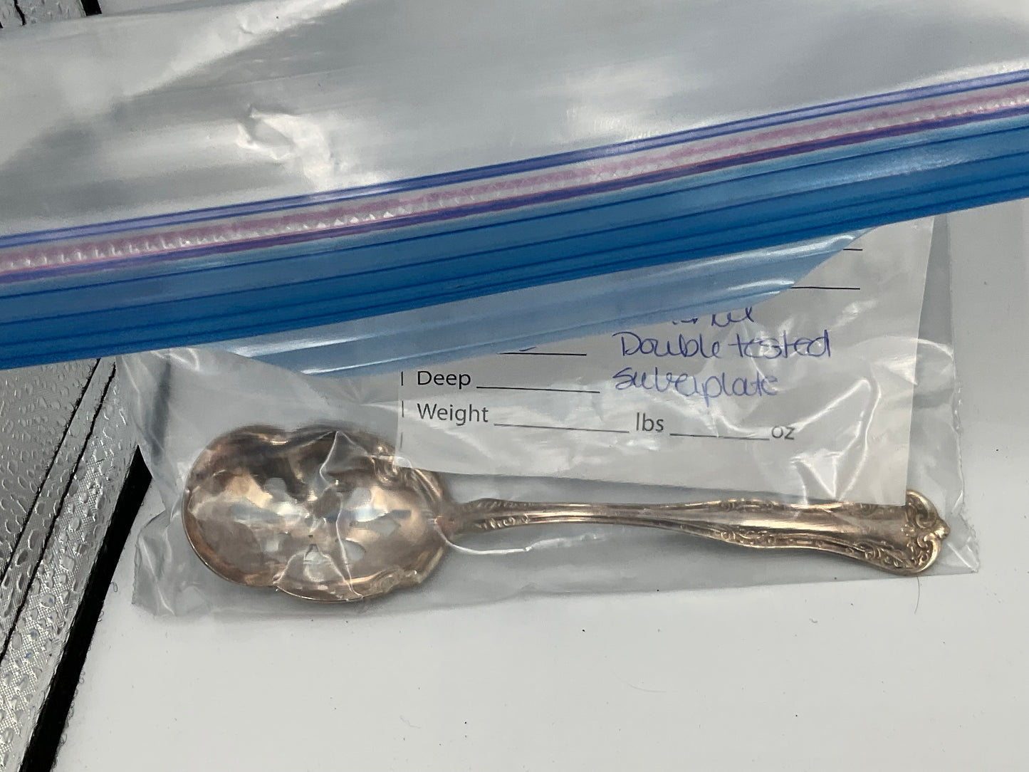 Silver-plated soup spoon
