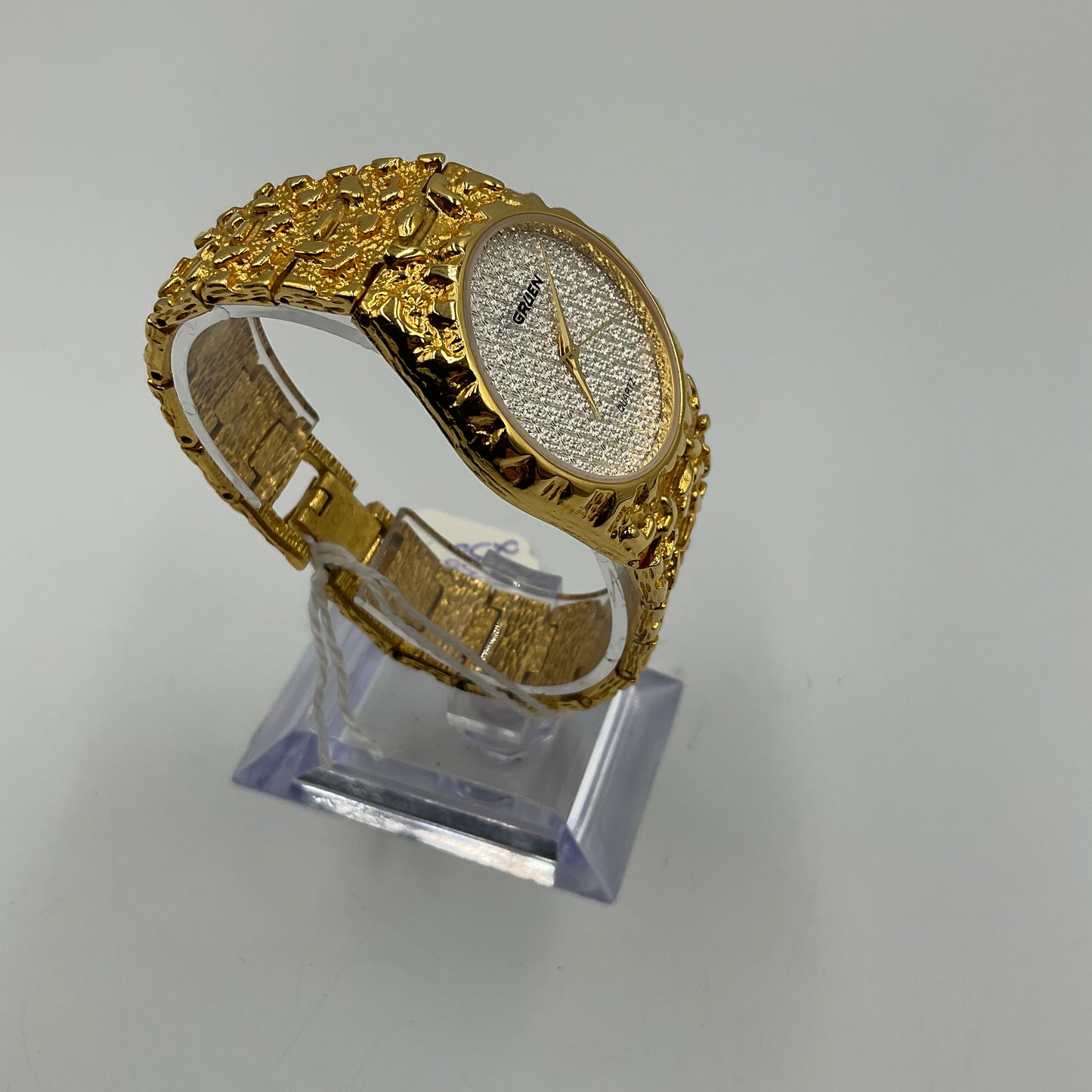 Gruen Precision Quartz Gold Tone Watch