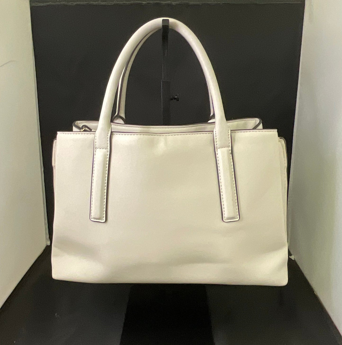 Nine West White Off-White Three Compartment Handbag