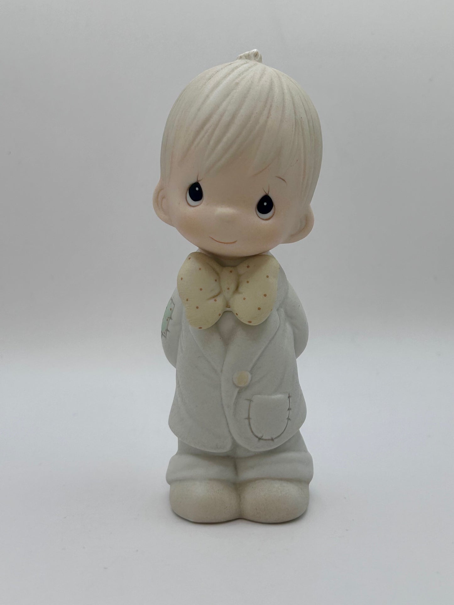 Precious Moments Vintage 1983 Groom Hand-Painted Porcelain Collectible Figurine New in Box