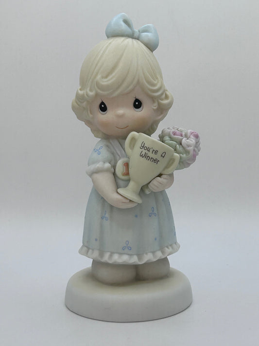 Precious Moments Vintage 1992 You're My Number One Friend Porcelain Figurine