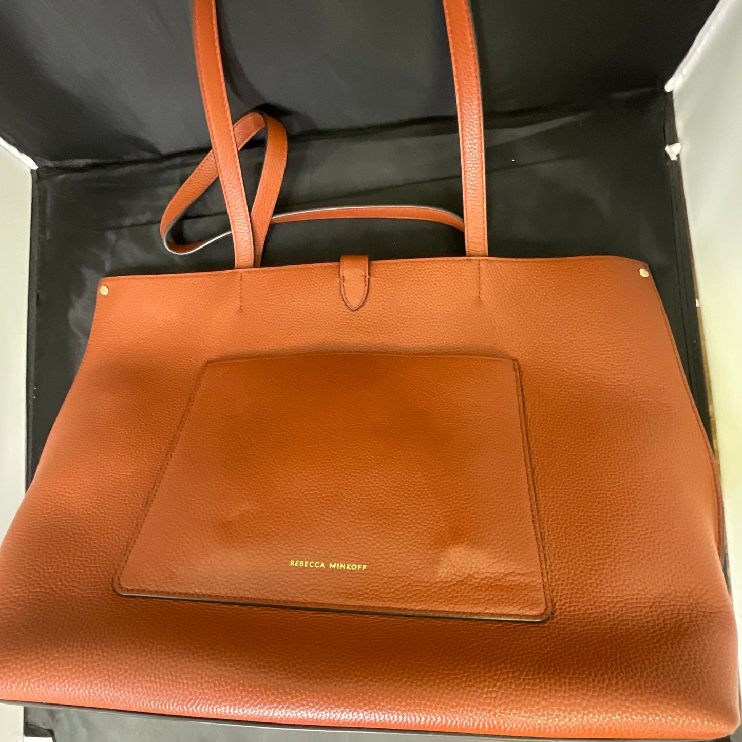 Rebecca Minkoff Orange Leather Shoulder Bag